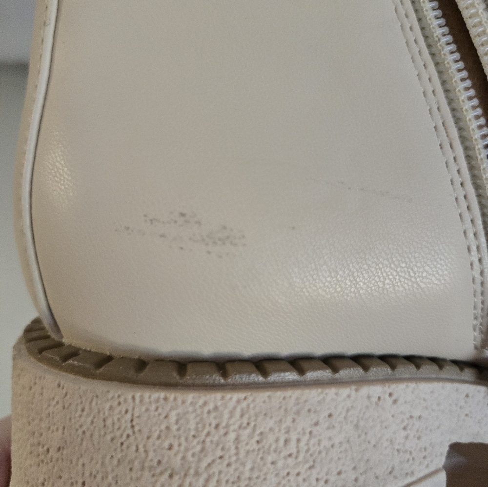 Sam & Libby Chelsea Boots | Heeled Vanilla Bean Chunky Tread | Size 7.5 - Picture 8 of 13